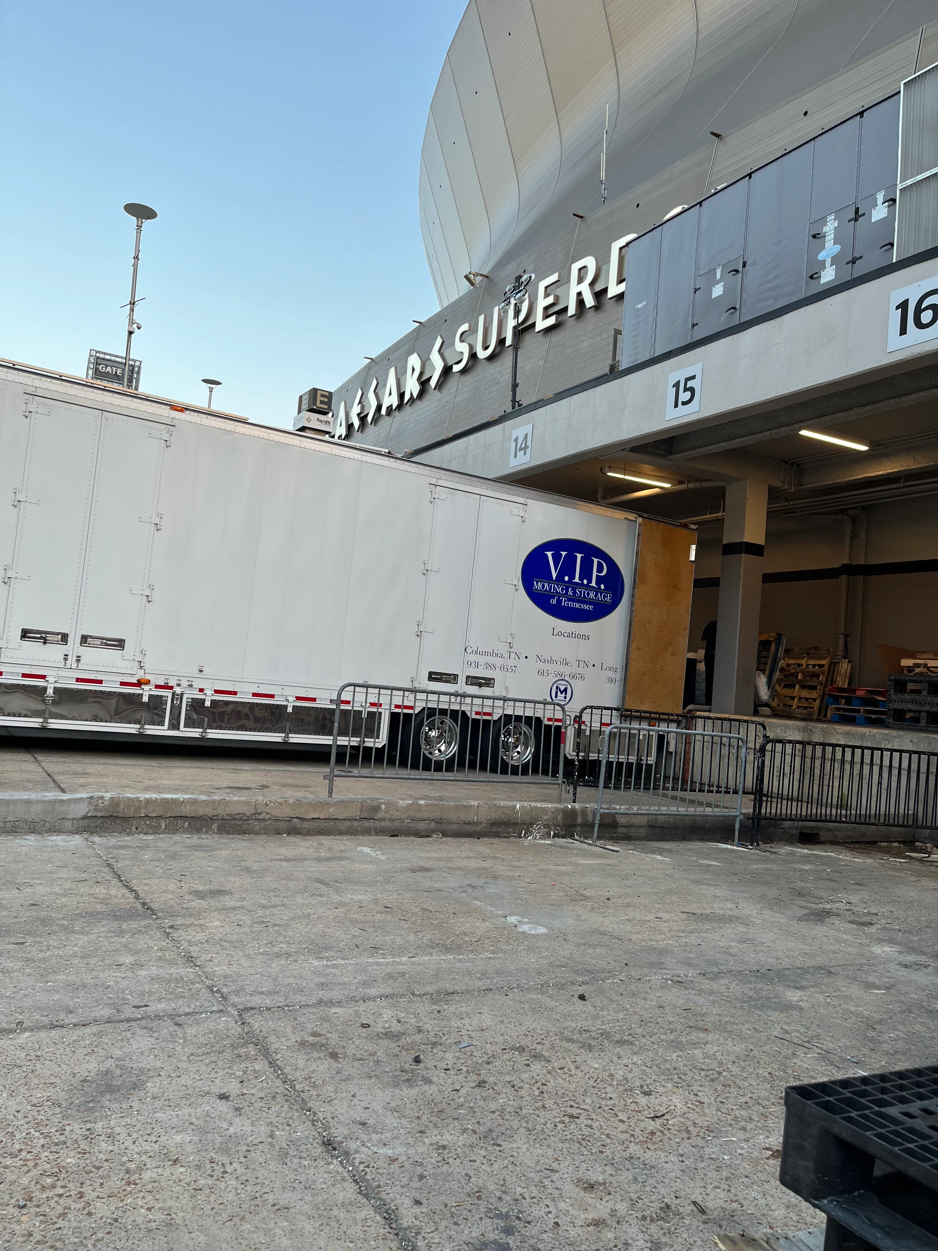 VIP truck at Caesars Superdome